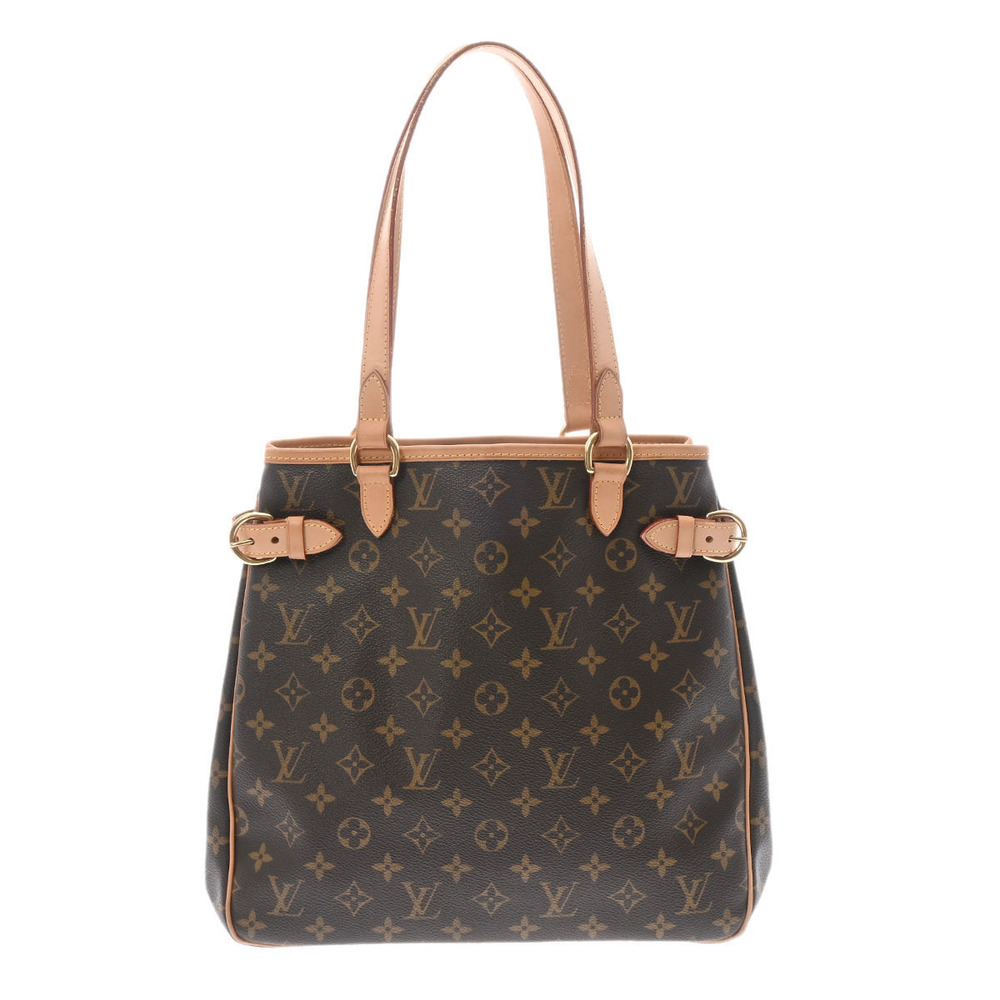 Louis Vuitton Monogram Batignolles Vertical Brown Canvas Tote Bag